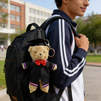 BSBH Mini porte-clés en peluche personnalisé, jouets en peluche sur mesure, porte-clés anime, ours en peluche, pendentif mascotte doux, porte-clés en peluche personnalisé