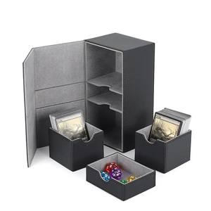 Boîte de jeu de cartes à jouer personnalisée de luxe stockage de cartes à collectionner boîte en plastique pour Tarot Mtg Poke mons Tcg <span class=keywords><strong>Yugioh</strong></span> - Product Image 2
