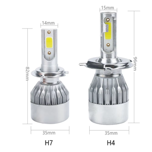 FDN Auto C6 lái xe phía trước đèn sương mù đèn pha H13 H1 H3 hb3 9005 9006 880 H11 H7 H4 S2 C6 3800 lumen <span class=keywords><strong>LED</strong></span> xe đèn pha trắng 6000K - Product Image 4