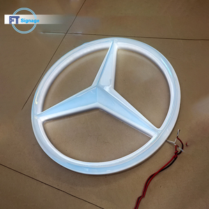 Insegna LED 3D Personalizzata per Auto con Finitura Cromata Metallica, Luce <span class=keywords><strong>in</strong></span> Acrilico per Concessionarie Auto e <span class=keywords><strong>Pubblicità</strong></span> Esterna - Product Image 3