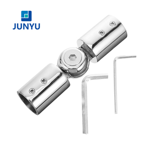 Prezzo di fabbrica <span class=keywords><strong>a</strong></span> buon mercato in acciaio inox Ajustable <span class=keywords><strong>tende</strong></span> asta connettore - Product Image 1