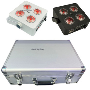 Akülü LED Hareketli Kafa Işıkları Akıllı <span class=keywords><strong>DJ</strong></span> 4x18W RGB Kablosuz DMX512 Şarj Edilebilir Uzaktan Kumandalı Düğün <span class=keywords><strong>DJ</strong></span>'i IP33 CRI90 - Product Image 1