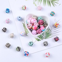Perles hexagonales personnalisables imprimées en vrac sans BPA de 14 mm pour la fabrication de stylos et de bijoux – Vente en gros