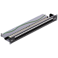Panel Patch telepon pemasangan rak 1U 25-Port | Kabel telekomunikasi Universal untuk pusat Data & Jaringan Perusahaan