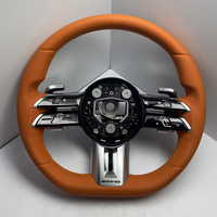 Volant de direction en fibre de carbone personnalisé HXHY pour Benz Mercedes AMG a B C E GLS GLA S C63 W205 W204 W213 2012-2021