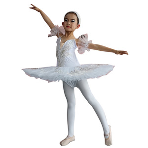 Tutù Bianco da <span class=keywords><strong>Ballerina</strong></span>, Abito per Spettacoli di Danza, Costume per Performance sul Palco del Lago dei Cigni - Product Image 2