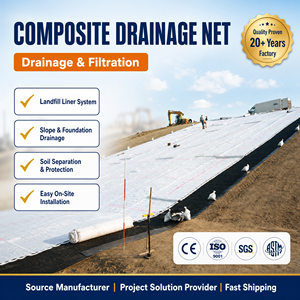 Géogrille de drainage composite <span class=keywords><strong>pour</strong></span> jardinières, fosses d'arbres, pépinières, systèmes de drainage de serres, aménagement paysager et drainage urbain - Product Image 1