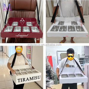 Stazione Portatile MILE <span class=keywords><strong>per</strong></span> Servire Cannoli, Vassoio <span class=keywords><strong>per</strong></span> Dessert da Trasporto a Spalla, Box <span class=keywords><strong>per</strong></span> Vendita Dessert Ambulante <span class=keywords><strong>per</strong></span> Parchi a Tema - Product Image 6
