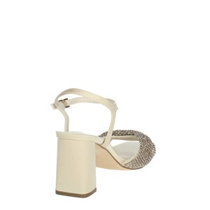 Sandali con tacco a punta aperta alla moda da donna con punta aperta 96195-ik005 cipria con punta quadrata stile Outdoor tacchi aperti collezione cipria - Product Image 3