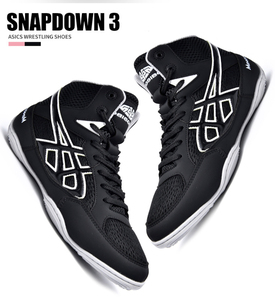 Zapatos de Lucha Profesional al por Mayor para Hombre y <span class=keywords><strong>Mujer</strong></span>, <span class=keywords><strong>Botas</strong></span> de <span class=keywords><strong>Boxeo</strong></span> Transpirables de Caña Alta, Ligeras, para Entrenamiento de Artes Marciales y Combate - Product Image 4