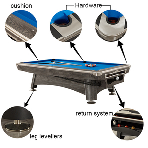 Mesa de billar y snooker Bilyaran popular de fábrica con 15 años de experiencia, con pizarra y amortiguación, para uso en clubes y salones de billar. - Product Image 5