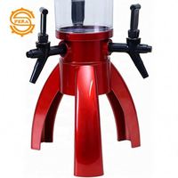 Distributeur de bière portable de luxe 1,5L/3L avec lumières LED colorées et brillantes, 3 robinets, accessoires de bar