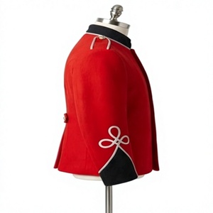 Red <b>Woolen</b> Tactical Royal British Jacket Marching Band Uniform Tunic Formal Unisex OEM Service - Product Image 2