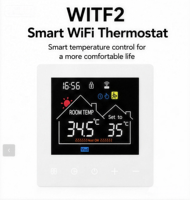 Termostato de Pared Moderno con Pantalla Táctil, Ahorro de Energía, Programable, Control por WiFi con App Tuya para Calefacción Eléctrica/de Piso/Caldera