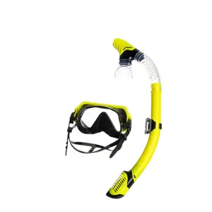 All'ingrosso Snorkel protezione in Silicone maschera da immersione retrò rotonda maschera da immersione Auto-Clip sistema di fibbia maschera da immersione Set Snorkeling
