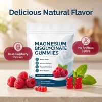 Gummies de glycinate de magnésium à marque privée pour le sommeil et le soutien musculaire, santé des articulations, complément complexe de magnésium