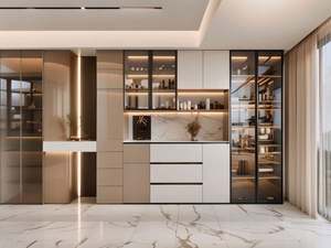 Huipinju Brand Eco-Friendly <b>Wood</b> Panel <b>Wine</b> Cabinet with Modern Minimalist Design Easy Assembly Home Furniture <b>Wine</b> <b>Racks</b> - Product Image 2