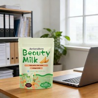 Lait de beauté en poudre instantanée de qualité supérieure en gros, en stock, pour adultes, saveurs fraise, melon Hami, litchi, matcha, banane