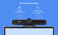 TEVO-VA300C Webcam Ultra HD Kompatibilitas Luas Lensa 4K dengan Fungsi Framing Otomatis AI Penutup Privasi untuk Laptop Dengan Mikrofon