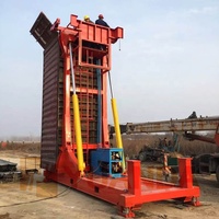 Machine d'inclinaison de conteneur robuste 30 35 40 45 50 tonnes 20 pieds 40 pieds, chariot élévateur, grue, rotation, retournement ISO