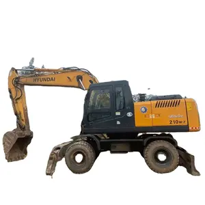 Used Industrial Machinery Extreme Hyundai 210W-9 Excavator All original, performance free, new tires! 21ton excavator