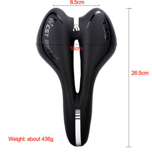 WEST BIKING-Selle de vélo Offre Spéciale souple et confortable en cuir PU remplie de silicone, coussin de siège antichoc pour VTT et vélo de route - Product Image 2