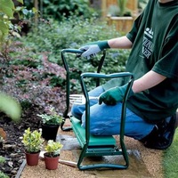 XFY Banc de jardinage moderne robuste pliable en EVA avec poignées pour s'agenouiller et s'asseoir Modèle 3389