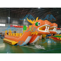 Bateau gonflable commercial Dragon Game, Bateau banane gonflable Dragon pour sports nautiques