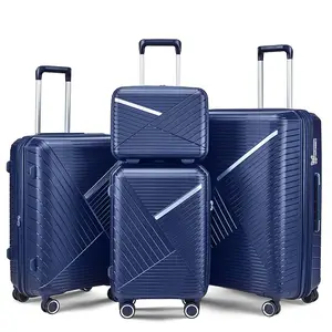 2024 New fashion Boarding suitcase trolley bags durable hardshell carry on cabin travel baggage