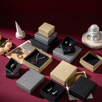 Boîte à bijoux personnalisée en or et argent, tiroir noir, pour boucles d'oreilles, bagues, colliers – Vente en gros directe fabricant, coffret cadeau Nouvel An