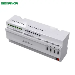 SEXANKA KNX EIB K-bus Smart Home Automation System Module Actuator KNX 4 Way Dimming Smart Wall Switch Actuator Room Controller