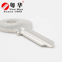 Clés en laiton couleur argent, pour copies de clés vierges de 2mm, 10 pièces, modèle UL055