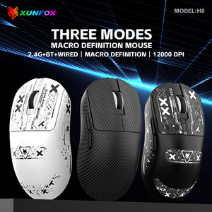 H8 Tri Mode Wireless Mouse Photoelectric 4 Buttons Programmable For Gaming Office Laptop <b>Desktop</b> Use - Product Image 5