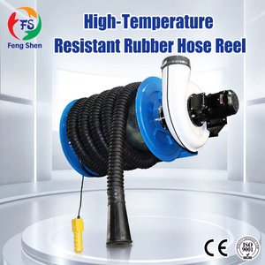 Enrouleur de Tuyau d'Échappement Électrique Motorisé Fengshen Certifié CE 127 mm 8 m 0,75 kW avec Ventilateur – Équipement Professionnel pour Garage de Réparation Automobile - Product Image 1