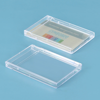 SUNSHING-Tarjetero transparente acrílico, caja de almacenamiento para tarjetas, soporte de escritorio de oficina, estuches de plástico para tarjetas de identificación, soporte de exhibición