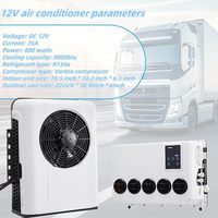 Climatiseur RV de type split TELCOOL 12V DC 9000 BTU, idéal pour les camions, camping-cars, remorques, excavatrices, fourgonnettes et véhicules agricoles