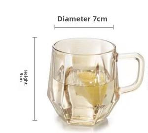 Tasse en verre <span class=keywords><strong>à</strong></span> jus Vintage Christmas Design Restaurant Unique en forme de gravure texturée <span class=keywords><strong>Jolis</strong></span> <span class=keywords><strong>verres</strong></span> <span class=keywords><strong>à</strong></span> boire Tasse <span class=keywords><strong>à</strong></span> <span class=keywords><strong>bière</strong></span> avec poignée - Product Image 6