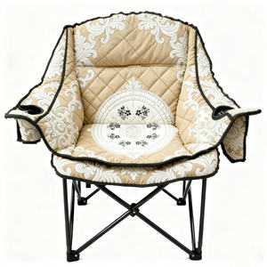 Sillas Plegables de Jardín, Playa, Camping, Pesca y Descanso, Portátiles, Extra Grandes, con Diseño Personalizado de Oriente Medio - Product Image 3