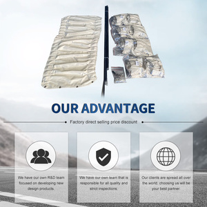 Tende Specializzate per Mercedes-Benz <span class=keywords><strong>Sprinter</strong></span> <span class=keywords><strong>907</strong></span> 906 - Tende Parasole Pieghevoli a Doppio Strato in Pelle e Velluto per Privacy - Product Image 3