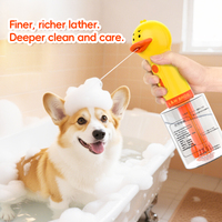 Distributeur de savon électrique automatique pour animaux de compagnie, mousseur à bain pour chiens et chats, design canard mignon