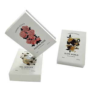 Caja rígida personalizada con cierre de imán, pequeña caja de embalaje de muestra de perfume, caja de embalaje de aroma de fragancia - Product Image 2