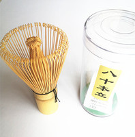 Fouet traditionnel à thé Matcha Chasen, fouet en bambou et cuillère en bambou à crochet Chashaku