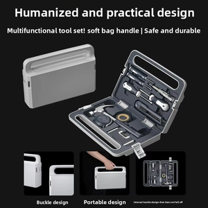 풀 세트 다기능 가정 및 가족 수리 도구 키트 새로운 모델 스테인레스 스틸 망치 자동차 도구 상자 - Product Image 5