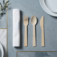 Einweg-Besteckset Biologisch Abbaubar Umweltfreundlich Löffel Gabel Messer für Hotel Restaurant Takeaway Party Großhandel
