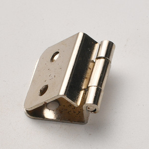 Charnière de meuble de style chinois 28 mm en fer argenté à montage en surface, antirouille, type H - Product Image 3
