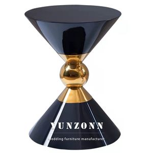 Table <span class=keywords><strong>de</strong></span> <span class=keywords><strong>bar</strong></span> noire en acier inoxydable au design moderne <span class=keywords><strong>pour</strong></span> salle d'hôtel <span class=keywords><strong>de</strong></span> mariage <span class=keywords><strong>Tabouret</strong></span> <span class=keywords><strong>de</strong></span> <span class=keywords><strong>bar</strong></span> rond <span class=keywords><strong>pour</strong></span> fête et événement <span class=keywords><strong>pour</strong></span> anniversaire - Product Image 3