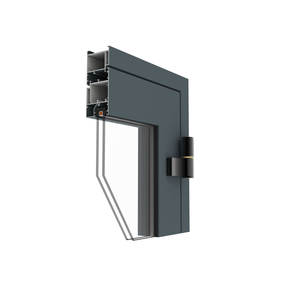 Système de porte multi-chambres en aluminium GM55 européen 6063 T5, insonorisé et à isolation thermique, pour entrée de luxe - Product Image 1