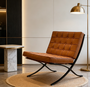 Sillón <span class=keywords><strong>Barcelona</strong></span> OEM Disponible, Asiento Extra Grande de Cuero Resistente al Desgaste, Estructura Metálica Robusta, Sillón Decorativo para Habitación de <span class=keywords><strong>Hotel</strong></span> - Product Image 6