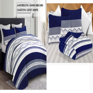 Thanh Lịch Đảo Ngược Vua Kích Thước Khăn Trải Bàn Bộ Đồ Giường Đặt 3-Mảnh Trọng Lượng Nhẹ Polyester In Trải Giường 2 Gối Shams Mềm Mại Phong Cách - Product Image 4