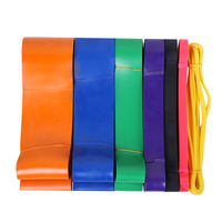 Fitness Látex natural yoga estiramiento elástico personalizado bandas de resistencia cinturones de ejercicio aeróbico gimnasio